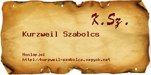 Kurzweil Szabolcs névjegykártya